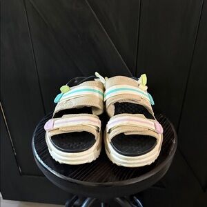 Converse Sandals with Tan and Pastel Accents